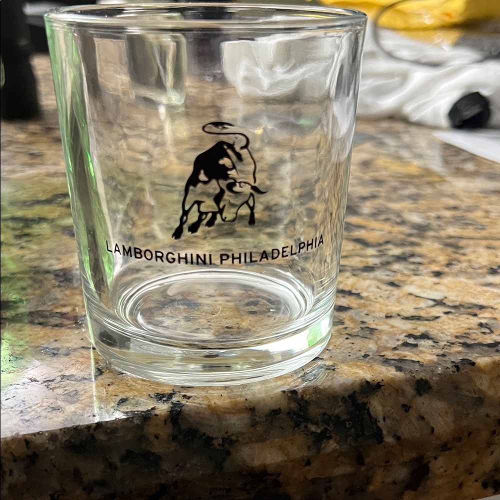 Lamborghini Philadelphia Clear Glass Tumbler